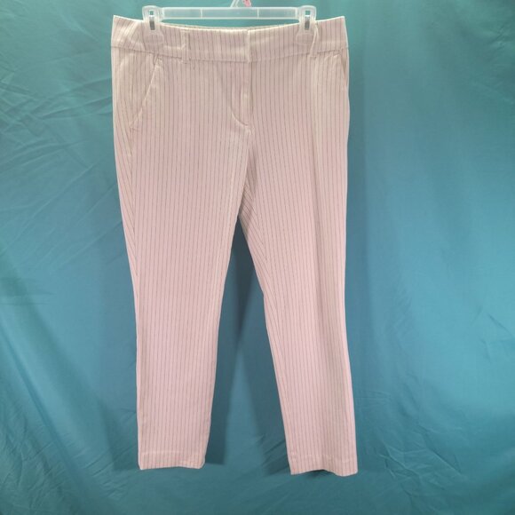 Loft Marisa Skinny Pinstripe Pants Size 4 Women's - Picture 1 of 7